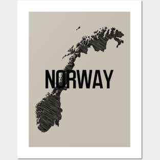 Country Wall Decor Norway Black and White Art Canvas Poster Prints Modern Style Painting Picture for Living Room Cafe Decor World Map Posters and Art